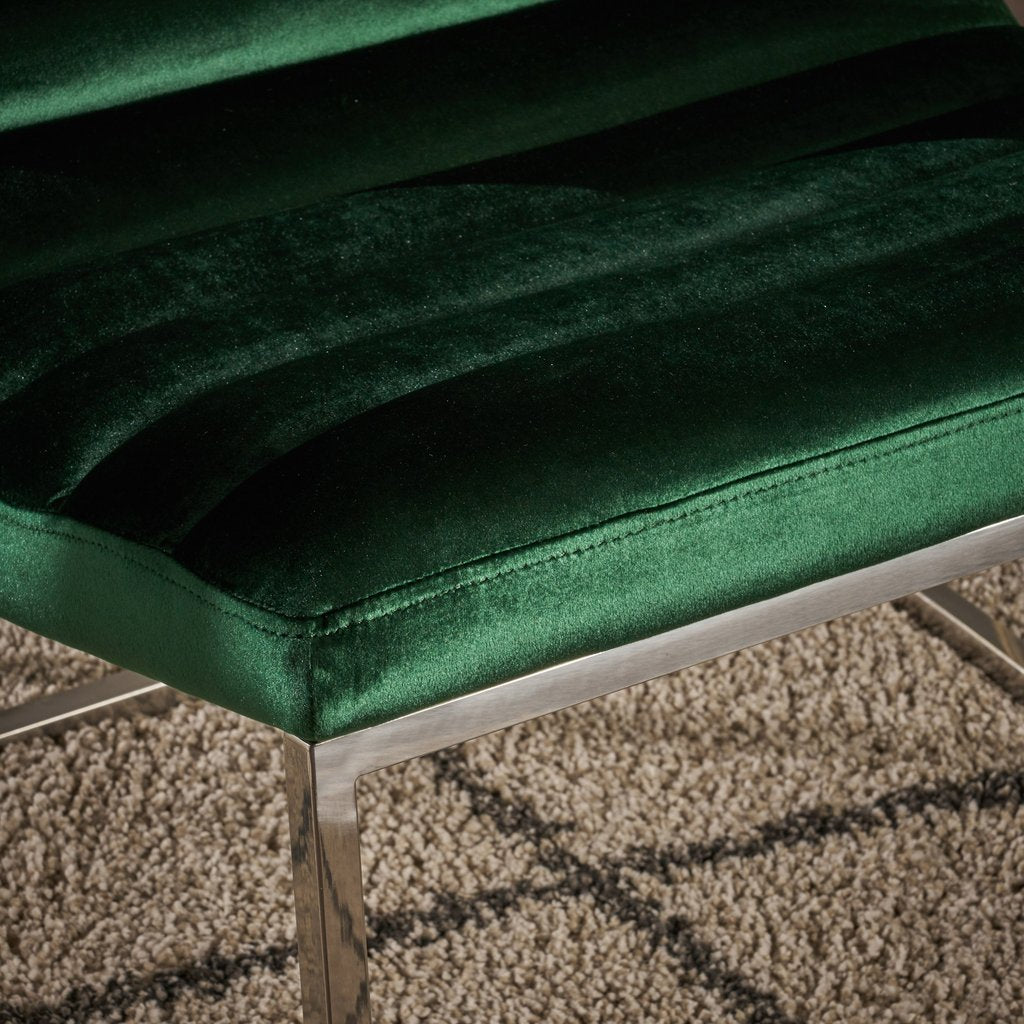 Glorie Emerald/Green Velvet Sofa Accent Chair ArmChair - STripleB