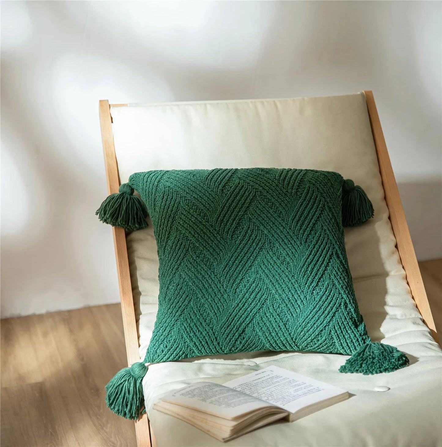 Chenille Handmade Tassel Sofa Cushion Covers - STripleB