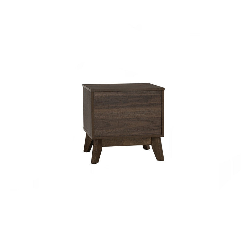Hirado Bedside Table - Cocoa - back view - STripleB