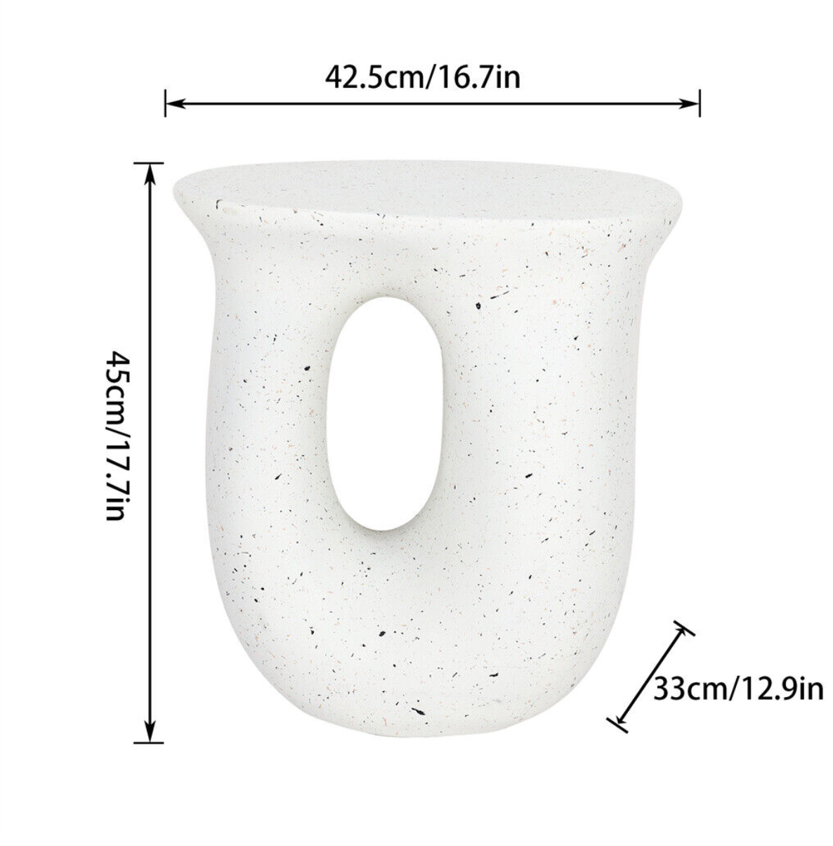 Interior Ave - Cosmo Terrazzo Accent Side Table - STripleB