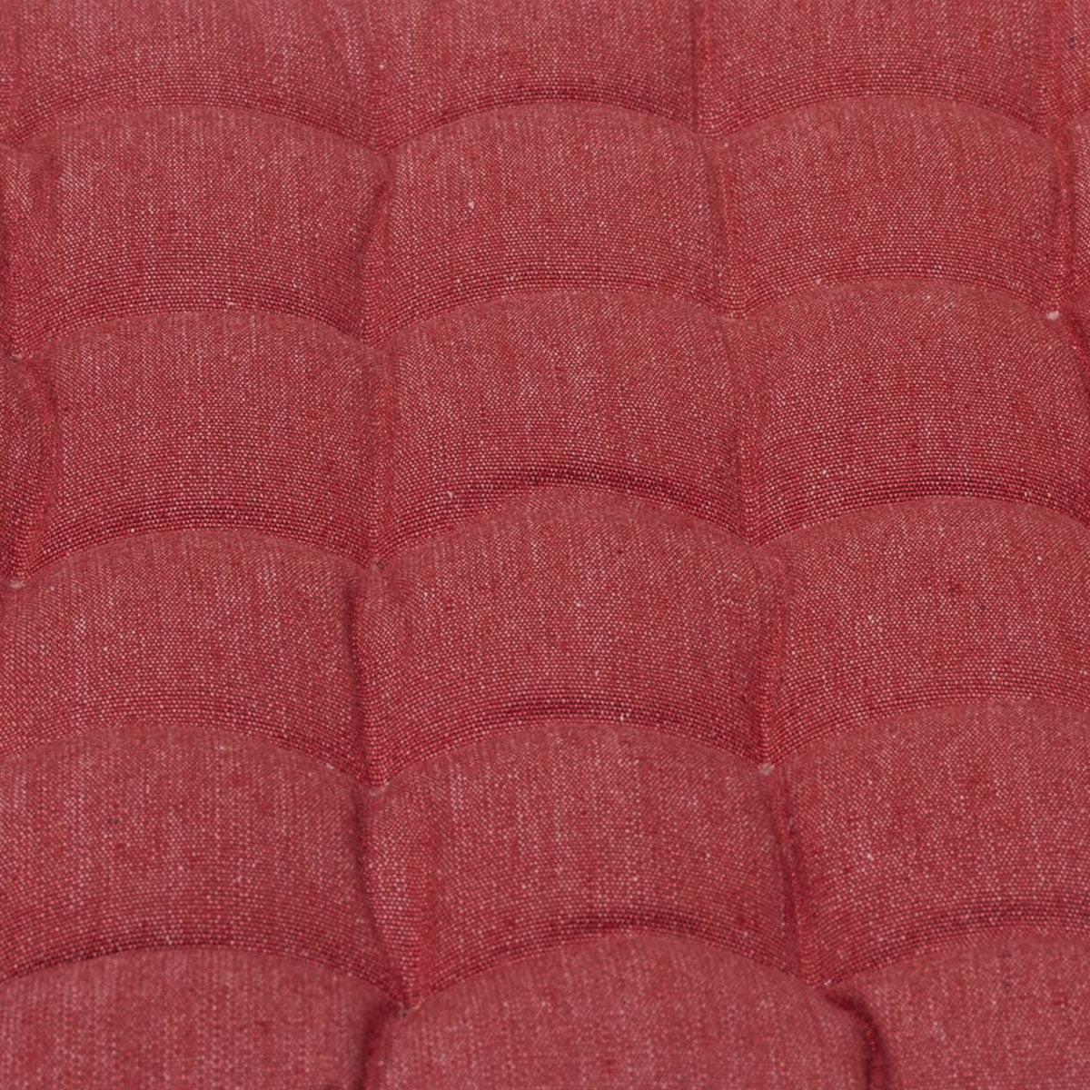 J Elliot Home - Set of 2 Outdoor 100% Cotton Chair Pads - 40 x 40 cm - Solid Red - STripleB