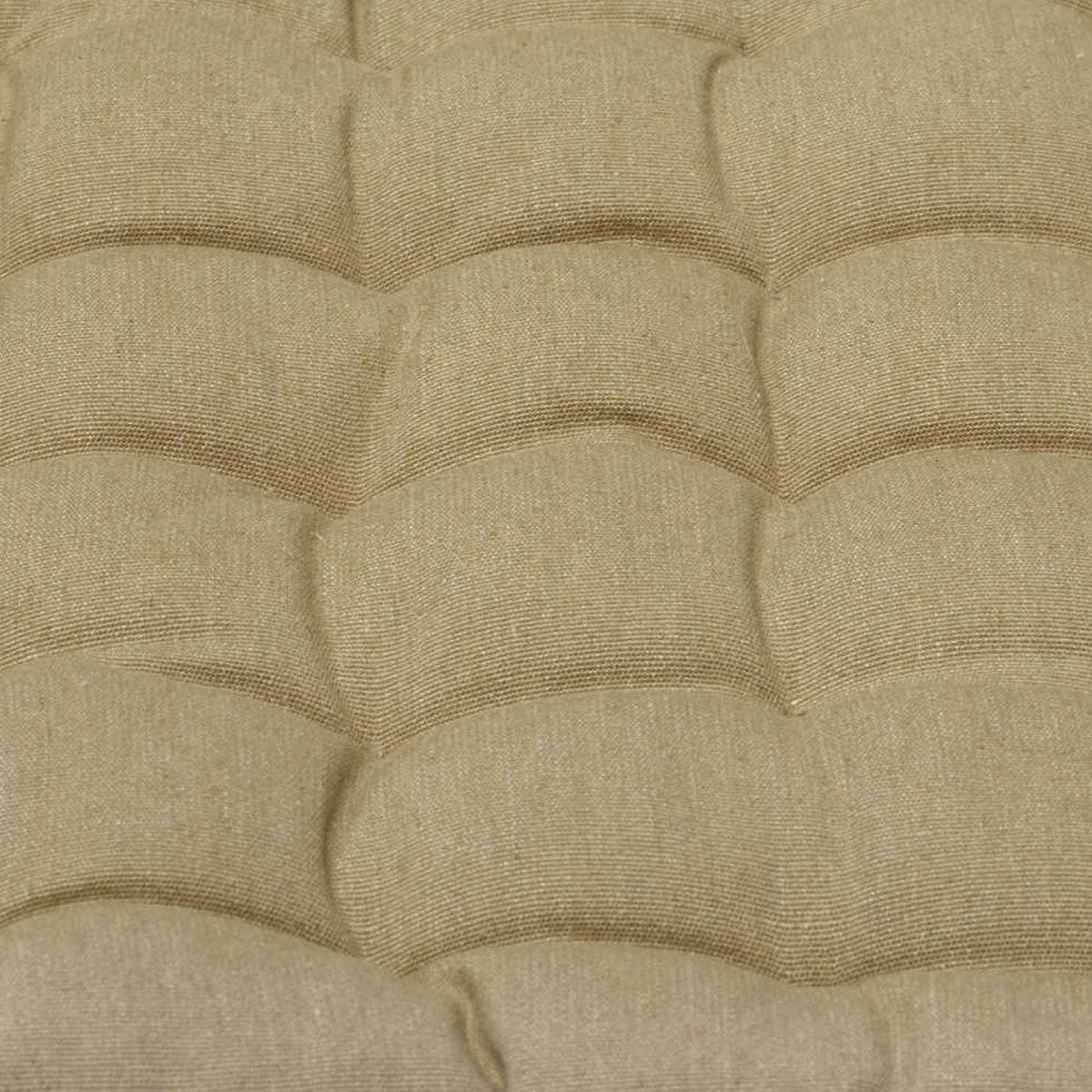 J Elliot Home - Set of 2 Outdoor 100% Cotton Chair Pads - 40 x 40 cm - Solid Taupe - STripleB