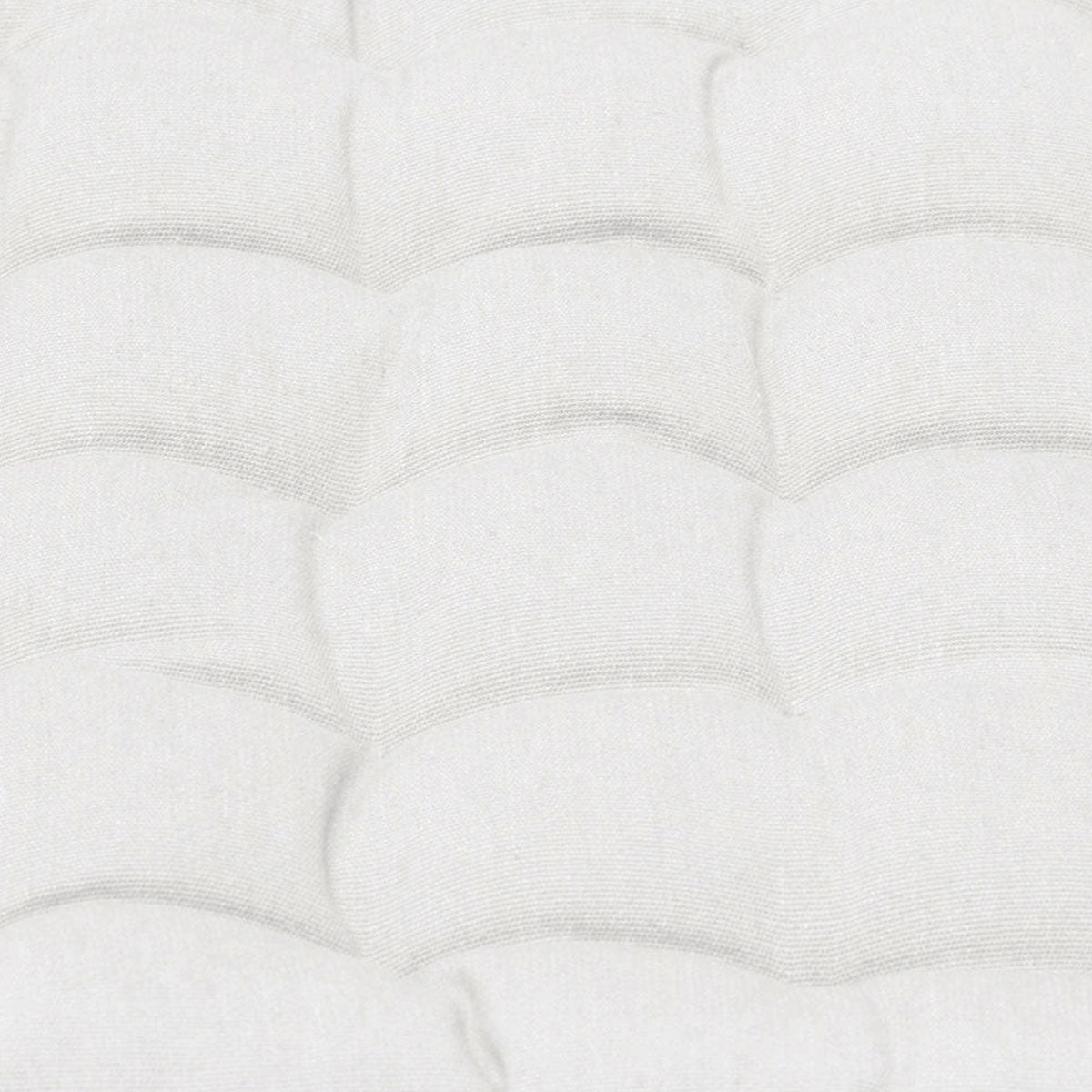 J Elliot Home - Set of 2 Outdoor 100% Cotton Chair Pads - 40 x 40 cm - Solid White - STripleB