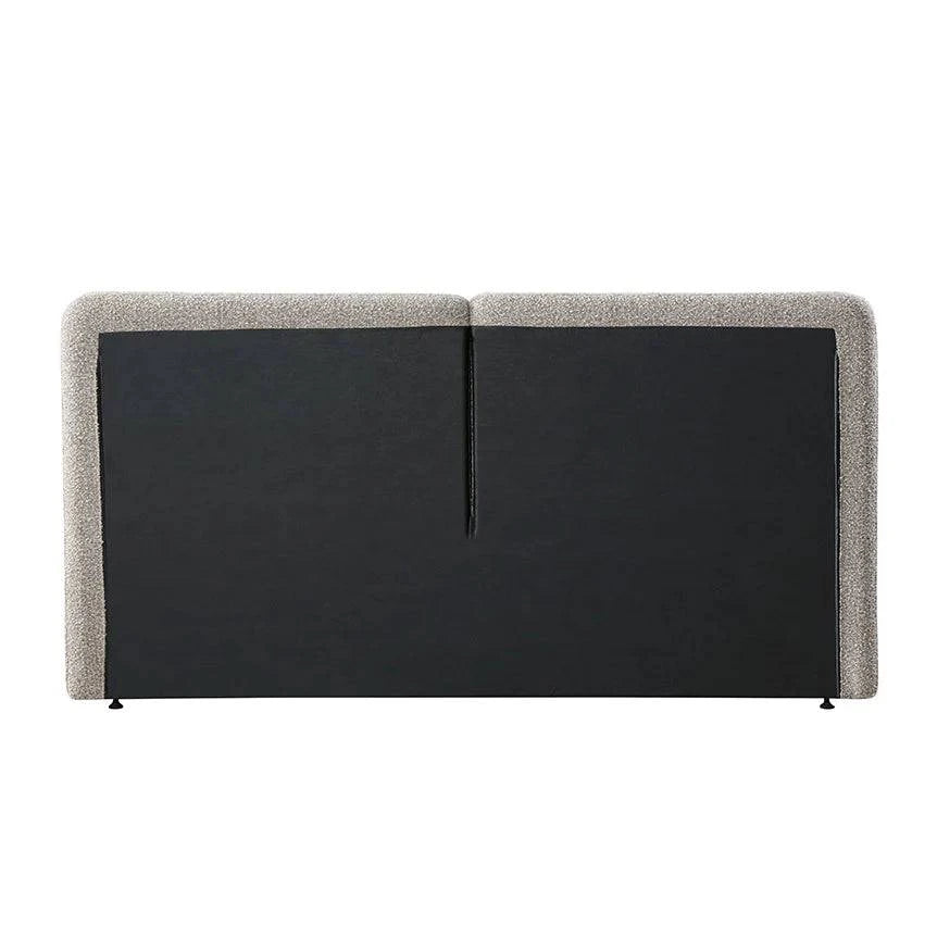 King Bed Frame - Olive Brown Boucle - STripleB