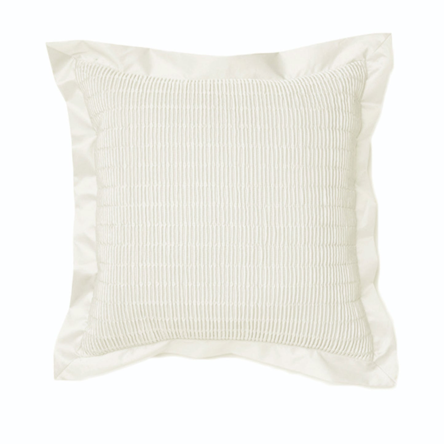 Morocco Quilted Filled Cushion - White - STripleB