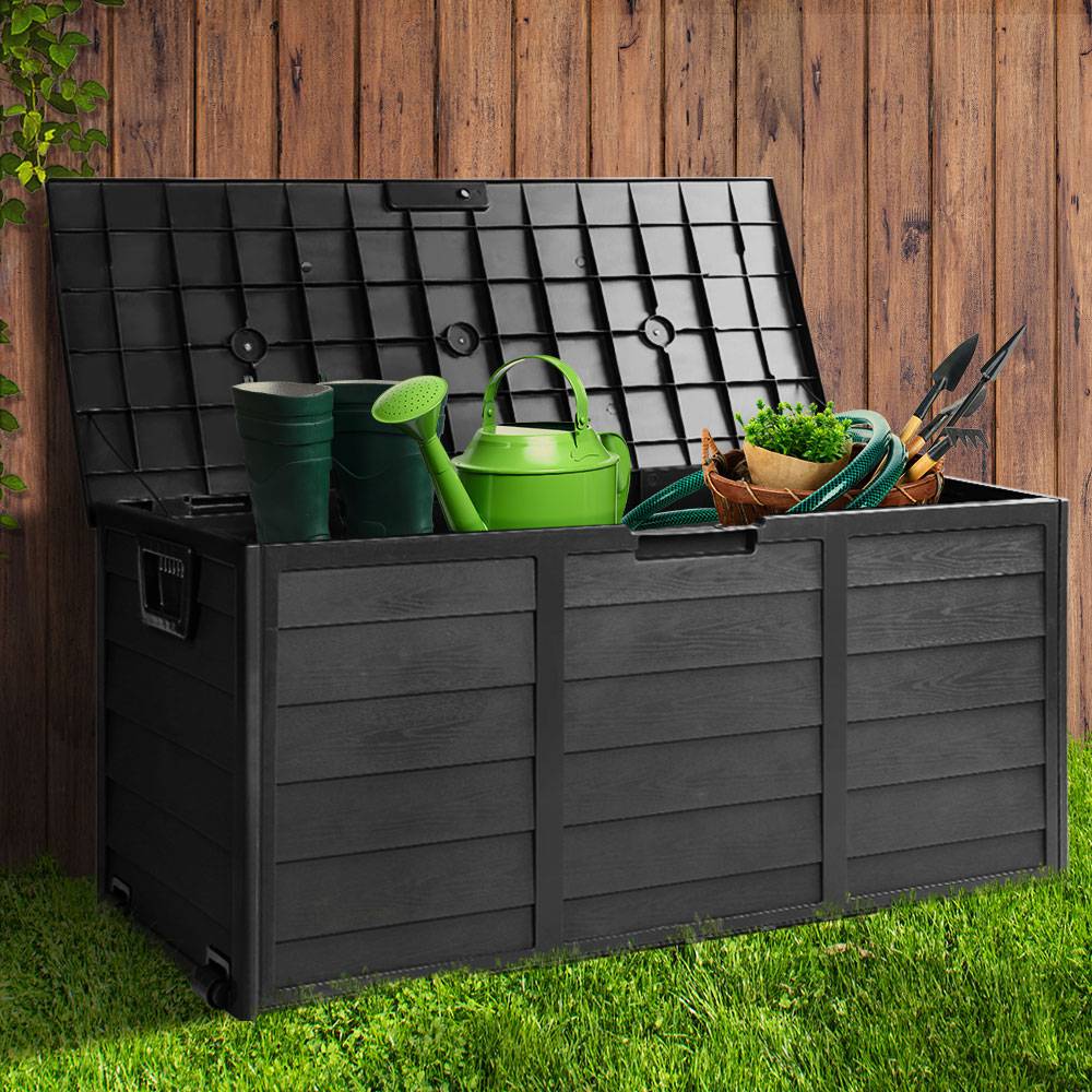 Outdoor Storage Box 290L - Black - STripleB