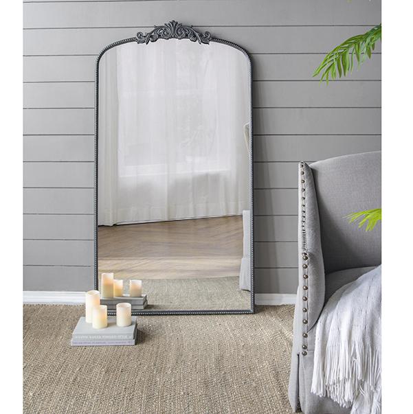 Ornate Mettalic Floor Mirror - STripleB