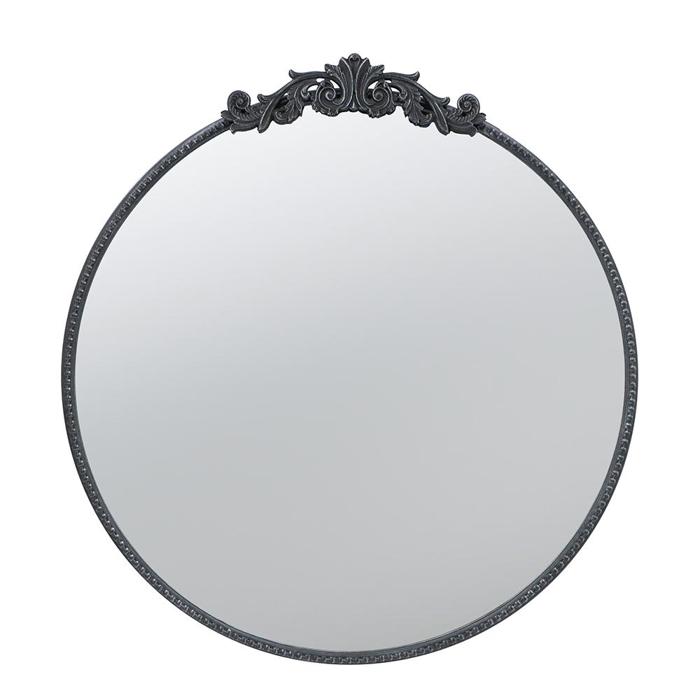 Round Ornate Mettalic Wall Mirror - STripleB