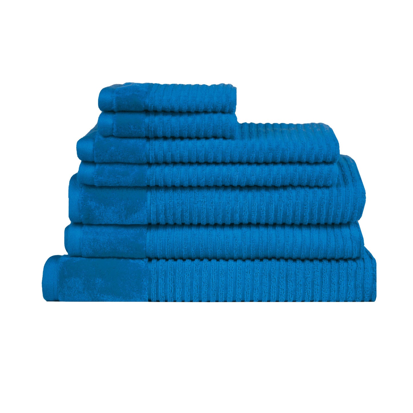Royal Excellency 7 Piece Cotton Bath Towel Set - Teal - STripleB