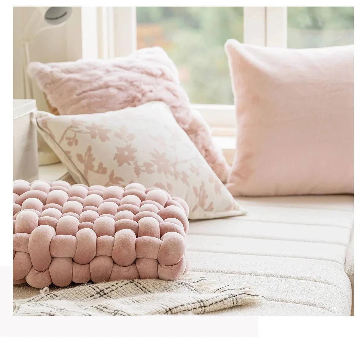 French Pink Plush Pillowcases - STripleB