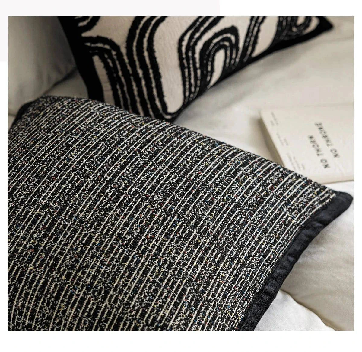 Black Throws Pillow Covers - STripleB