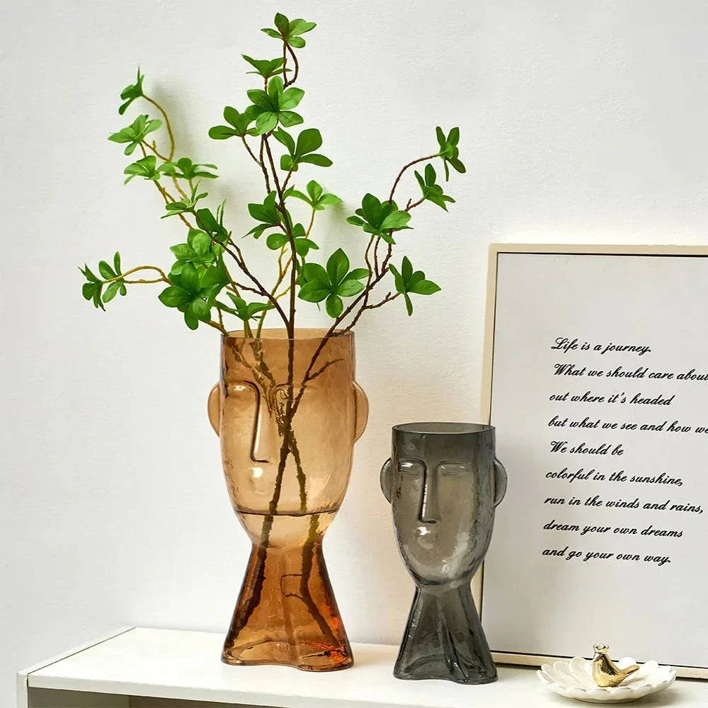 Face Glass Transparent Terrarium Vases - STripleB