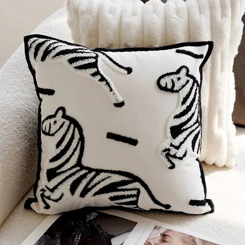 45x45cm - Pony Animal Throw Pillow Covers - STripleB