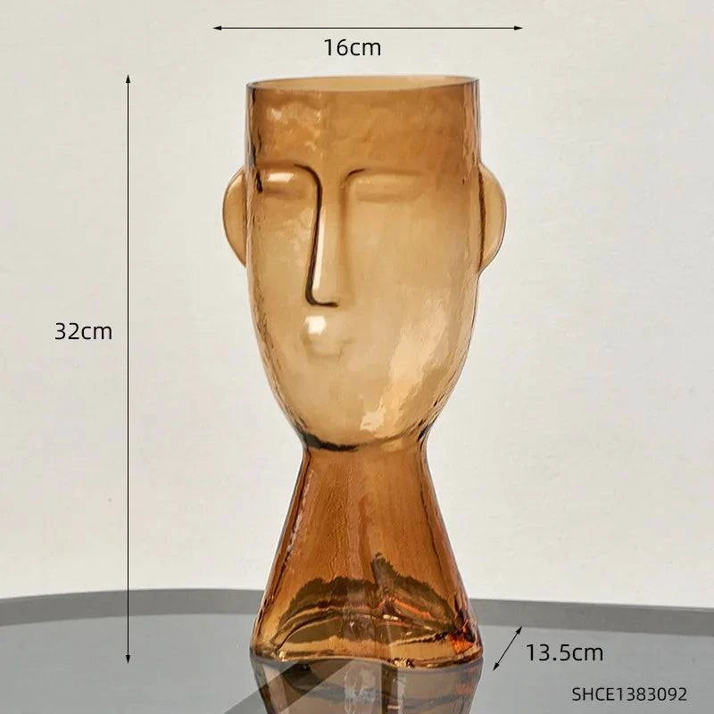 Face Glass Transparent Terrarium Vases - STripleB