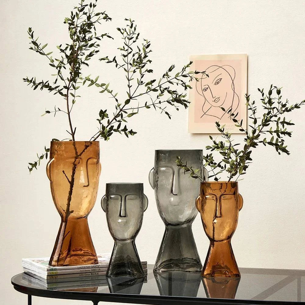 Face Glass Transparent Terrarium Vases - STripleB