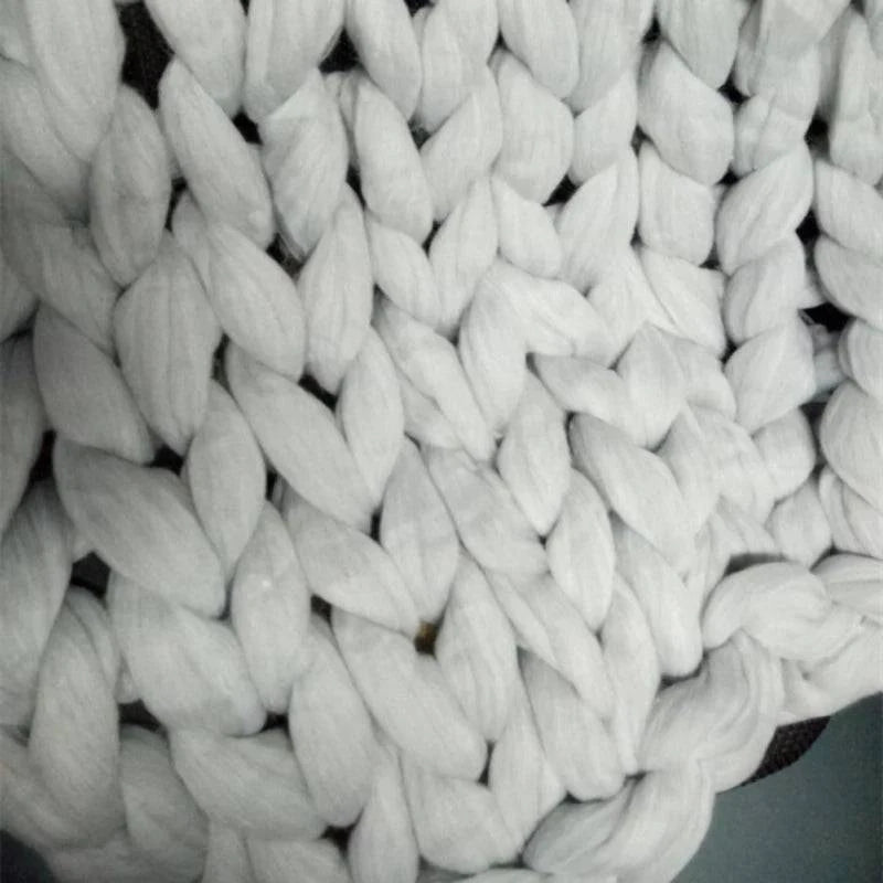 Acrylic Knitted Thick Rough Blanket - Woven Hand Knitted - STripleB