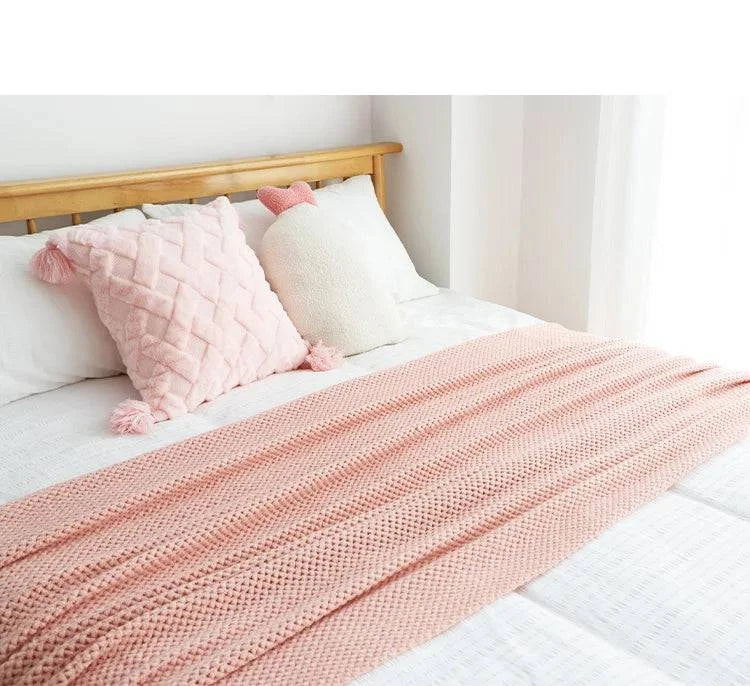 American Knitted Throw Blanket - STripleB