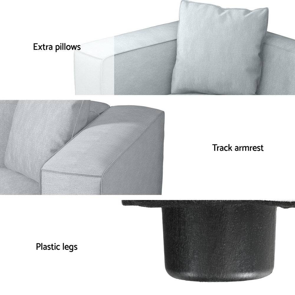 2-Seater Sofa - Grey - STripleB