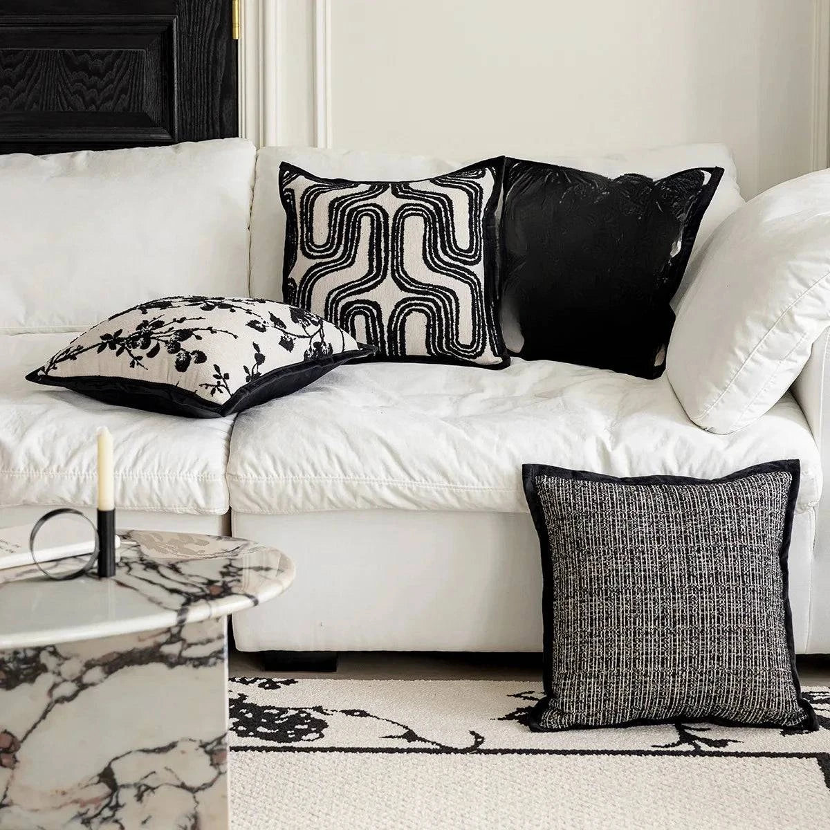 Black Throws Pillow Covers - STripleB