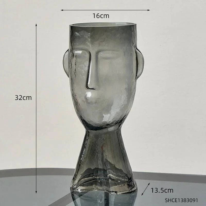 Face Glass Transparent Terrarium Vases - STripleB