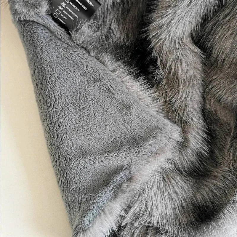 Ultra Soft Faux Fur Blanket - Double Layer Plush Throw for Sofa or Bed - STripleB
