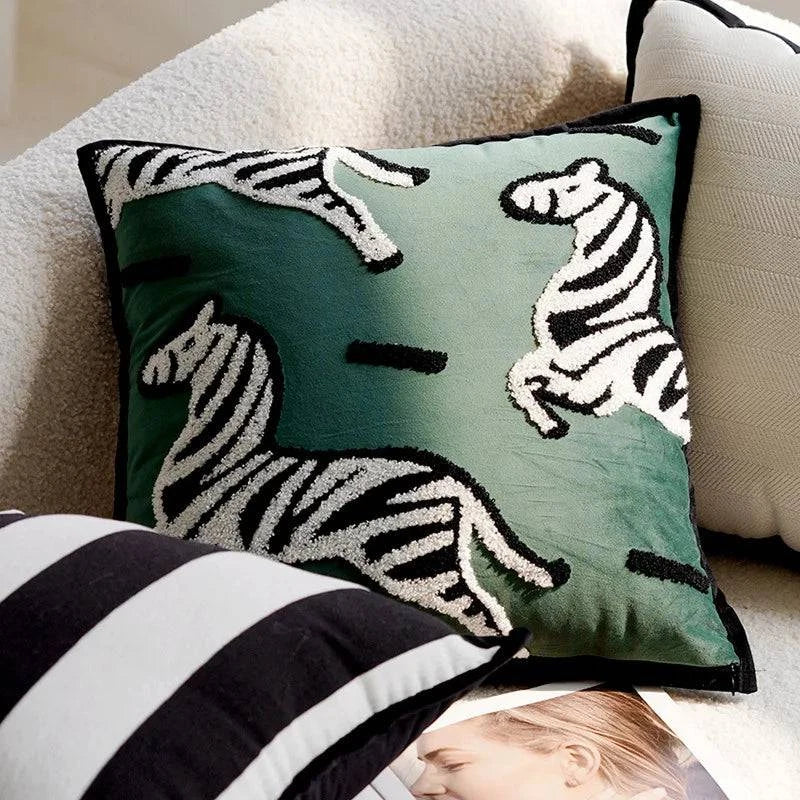 45x45cm - Pony Animal Throw Pillow Covers - STripleB
