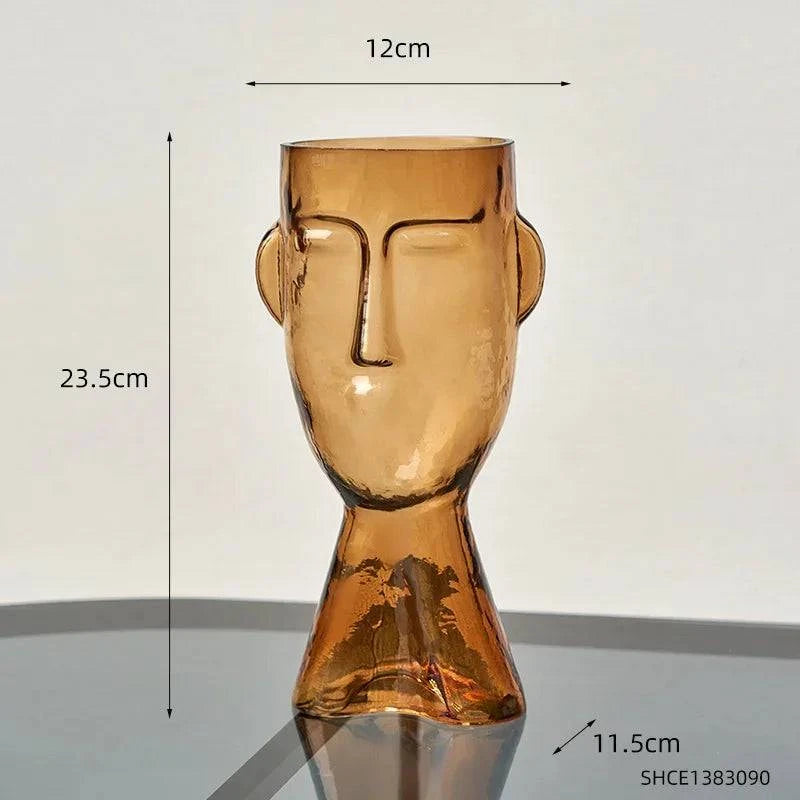 Face Glass Transparent Terrarium Vases - STripleB