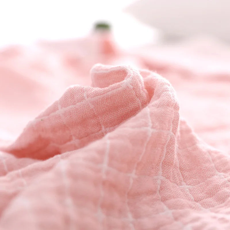 100% Cotton Quilt - Three-Layer Summer Quilt - Lightweight & Cooling - STripleB