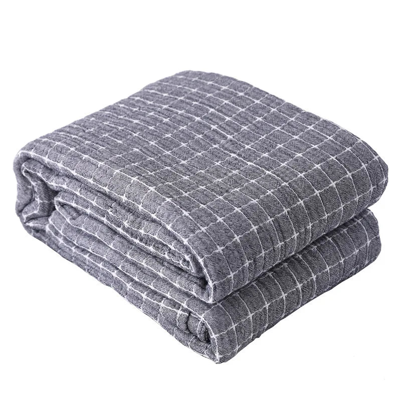 100% Cotton Quilt - Three-Layer Summer Quilt - Lightweight & Cooling - STripleB