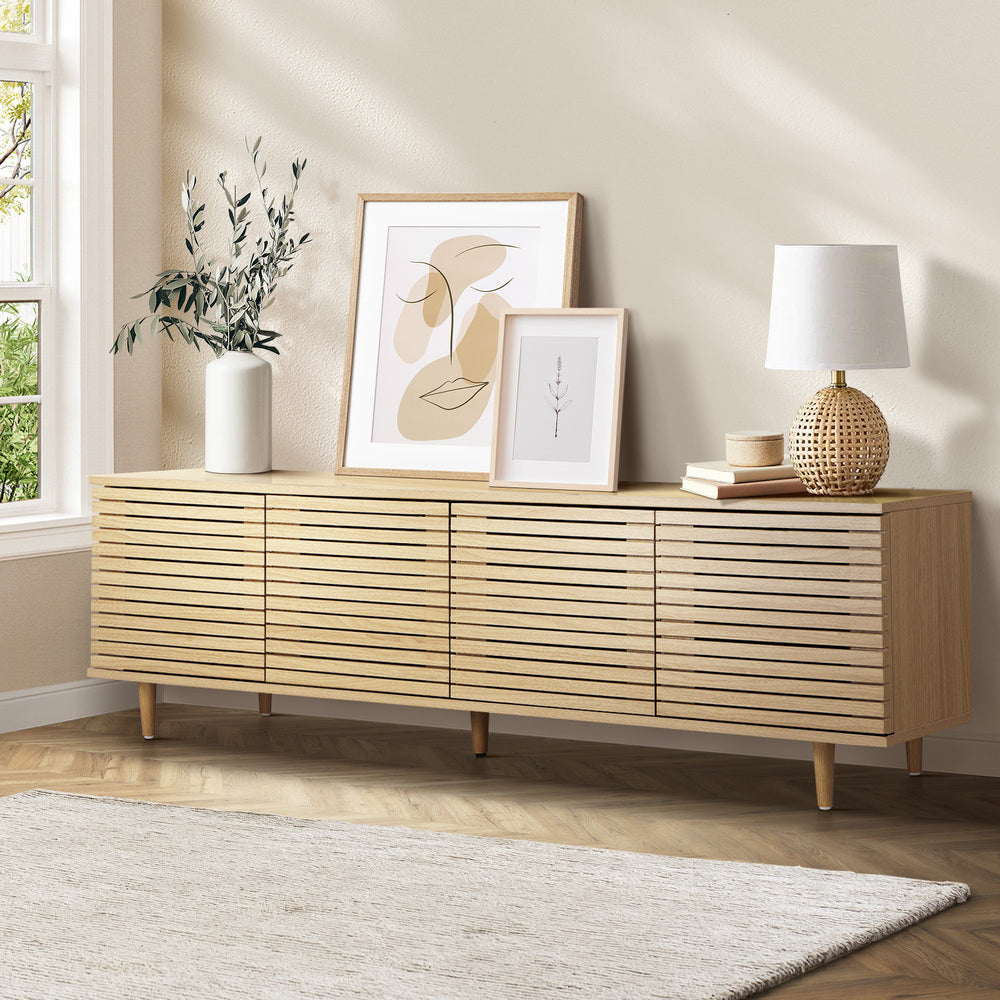 TV Stand Cabinet Entertainment Unit with Unique Door 160 cm - StripleB
