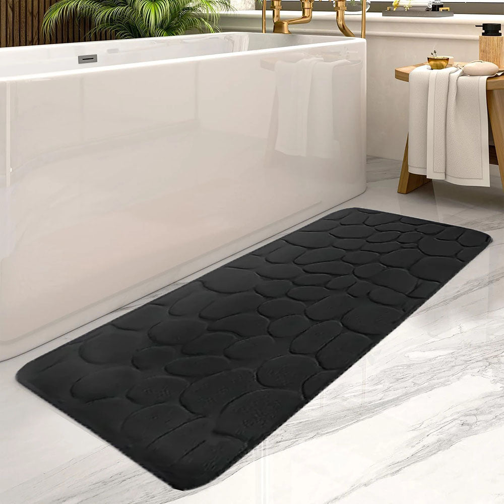 Ultra Absorbent Long Bathroom Floor Mat Anti-Slip Bathtub Rug for Home Decoration - STripleB