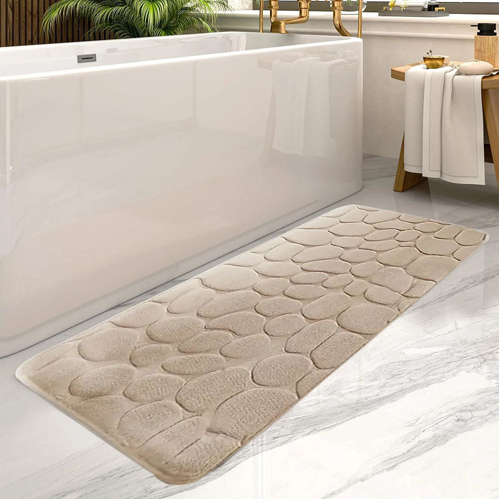 Ultra Absorbent Long Bathroom Floor Mat Anti-Slip Bathtub Rug for Home Decoration - STripleB