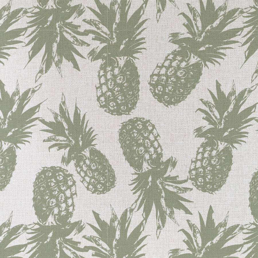 Cushion Cover - With Piping - Pineapples Sage - 45cm x 45cm - STripleB
