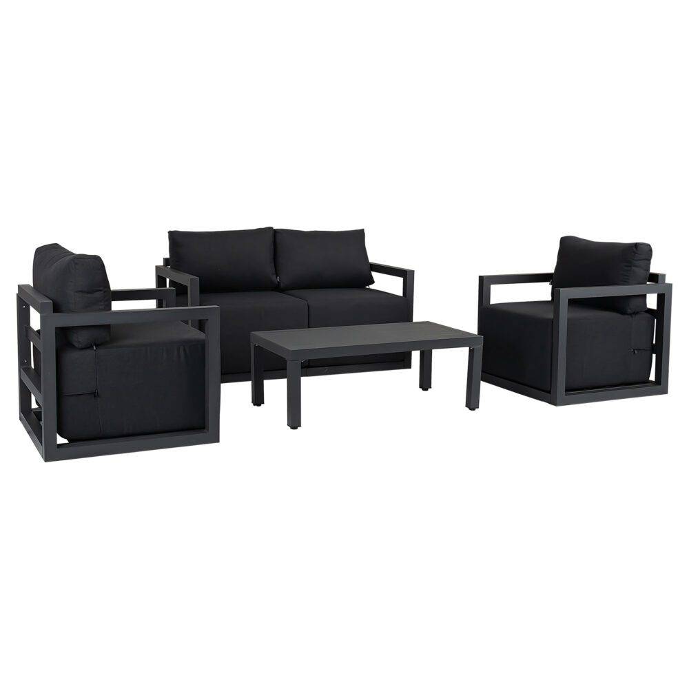 Alfresco Outdoor Lounge Set – White - STripleB
