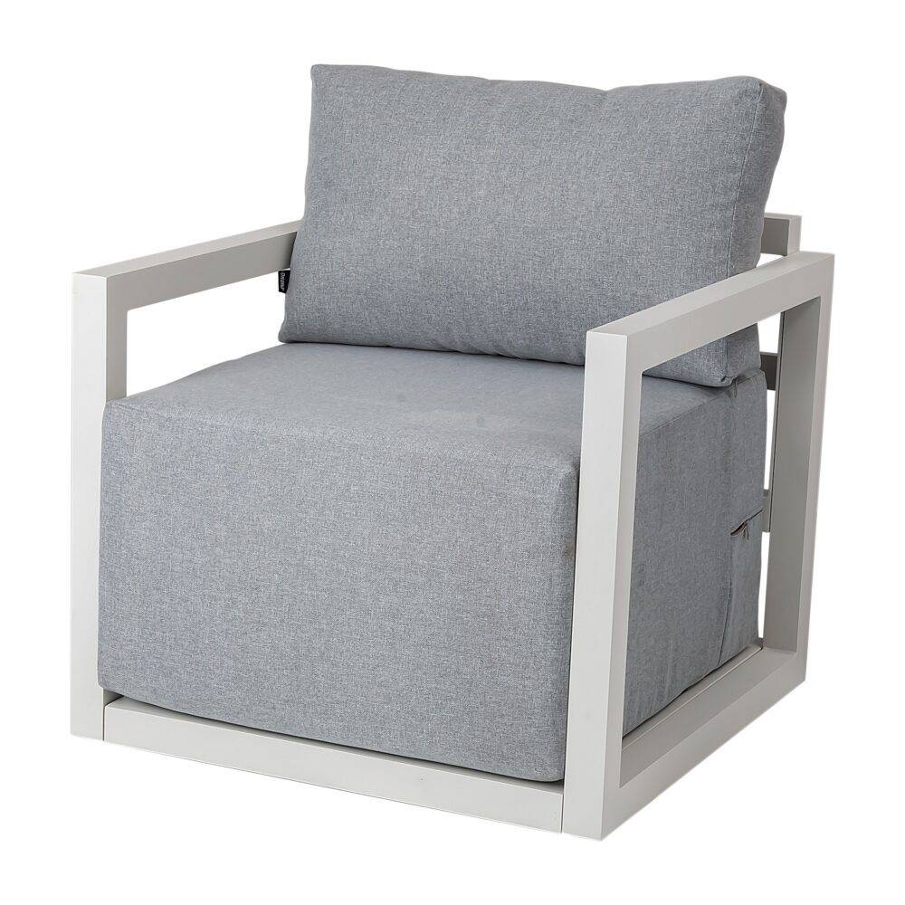 7-Seat Garden Lounge Set – White - STripleB