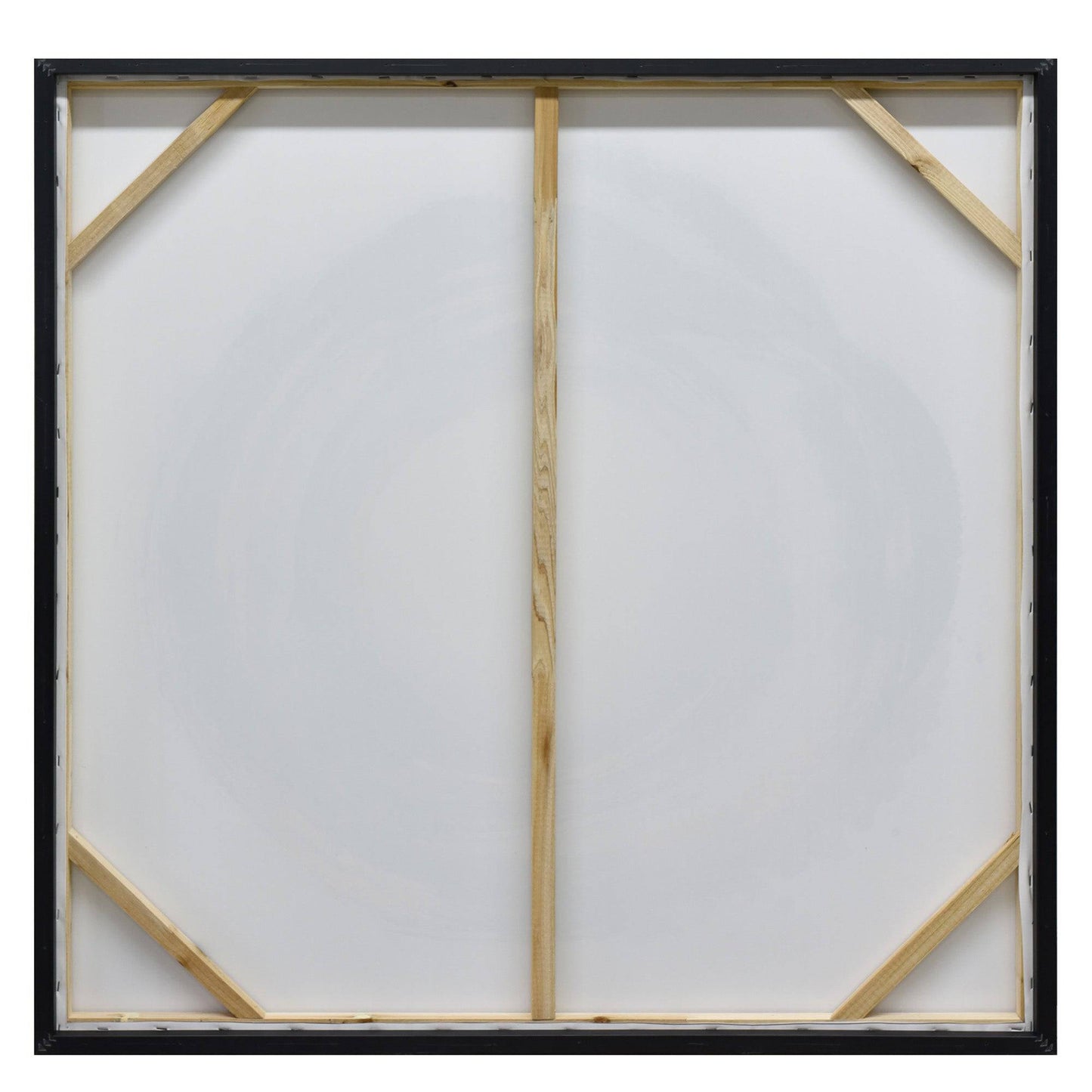 Orbiting Elegance Champagne Framed Canvas Wall Art -100X100cm - STripleB