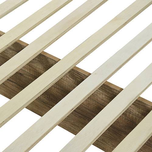 Queen Size - 5 PCs Bedroom Suite - Natural Wood-Oak Colour (Bed, Bedside Table, Tallboy & Dresser) - STripleB