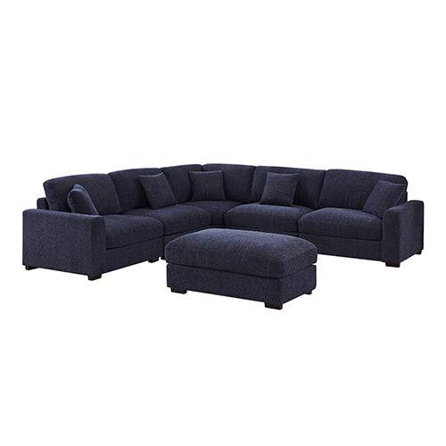 Corner Sofa - Padded Seat - Wooden Frame - STripleB