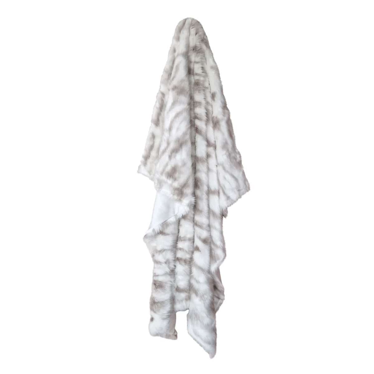 Wild Cat Faux Fur Throw Rug - 130 x 160cm - STripleB