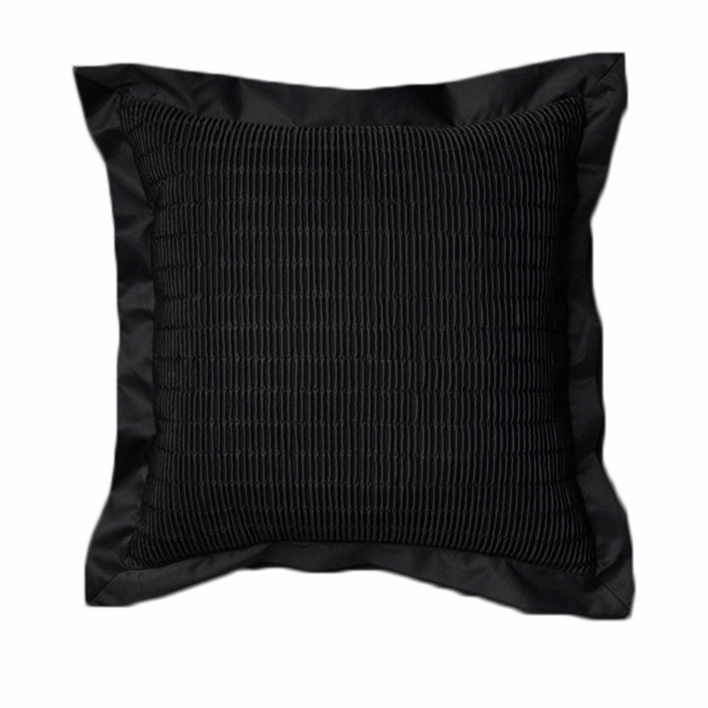 Morocco Quilted Filled Cushion - Black - STripleB
