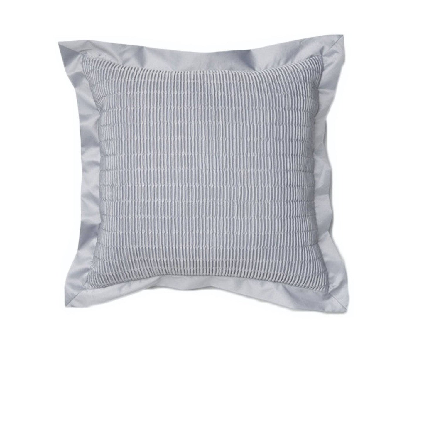 Morocco Quilted Flange Cushion Cover - Silver 43 x 43 cm - STripleB