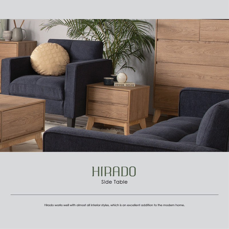 Hirado Bedside Table - Natural - STripleB