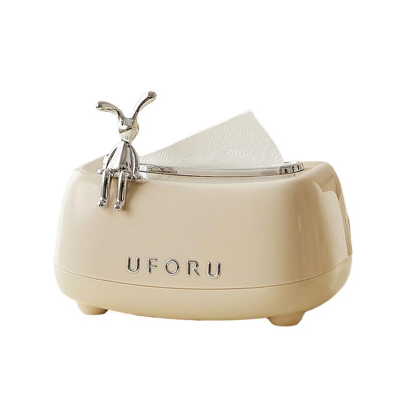 Cream white - Tissue box - 21cm * 13.8cm * 11.5cm - STripleB