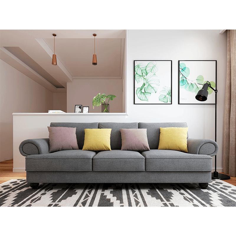 3-Seater Sofa - Slate Grey - STripleB