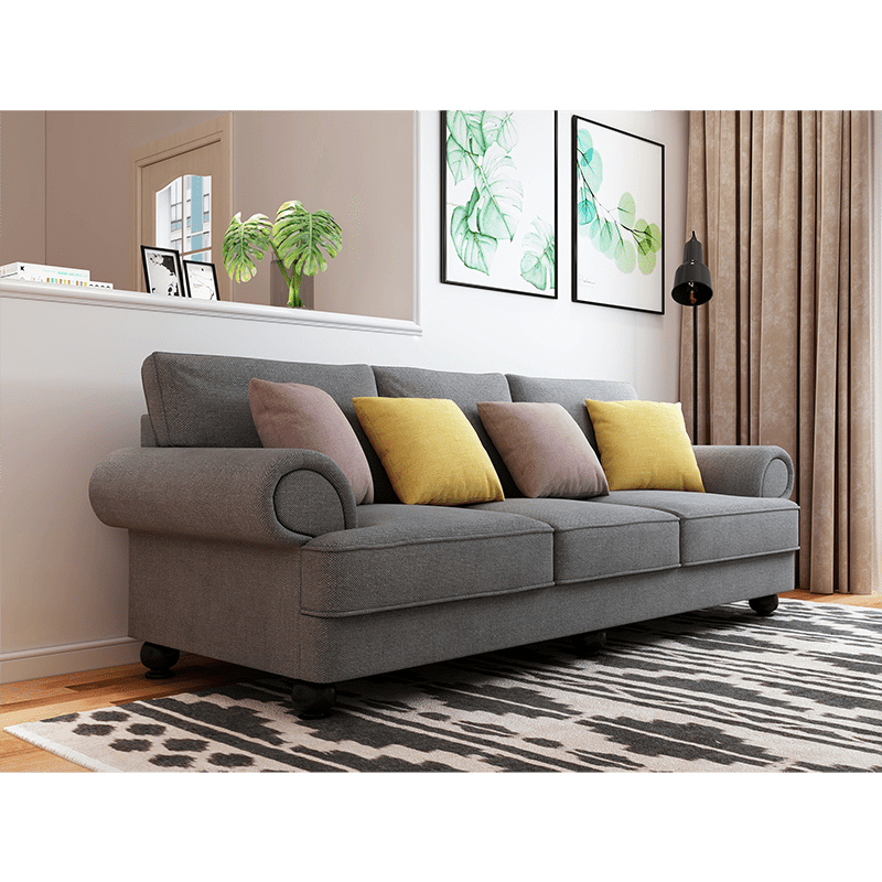 3-Seater Sofa - Slate Grey - STripleB