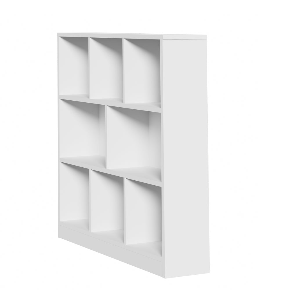 White Bookshelf Display Shelves Storage Organizer Unit - STripleB