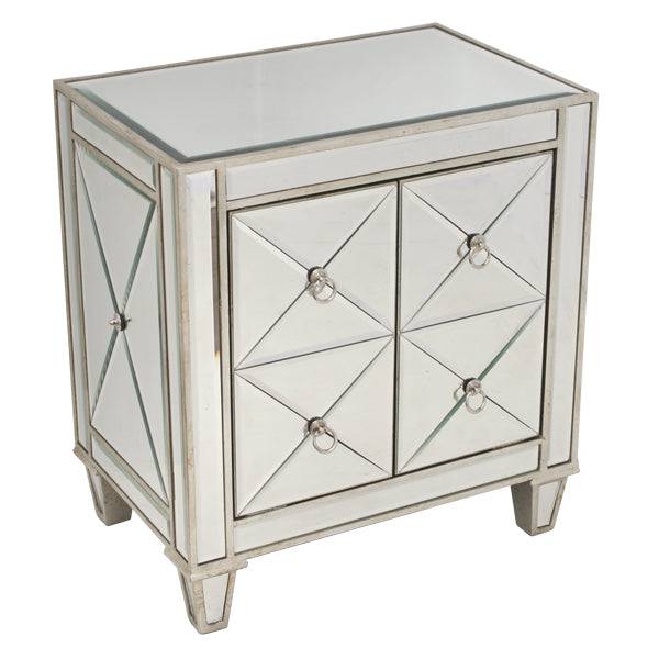 Bently Mirrored Bedside Table - STripleB