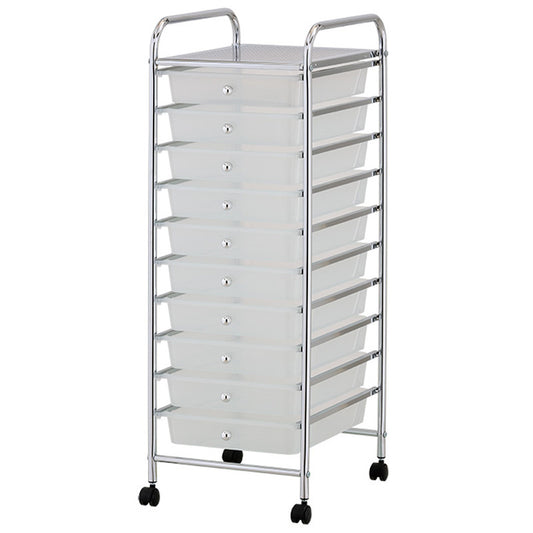 10 Tier - Storage Trolley - Slide-Out Drawers - STripleB
