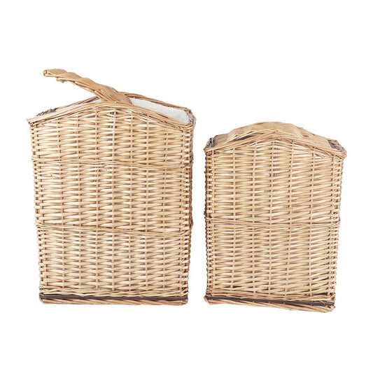 2-Piece Wicker Storage Baskets Set - STripleB