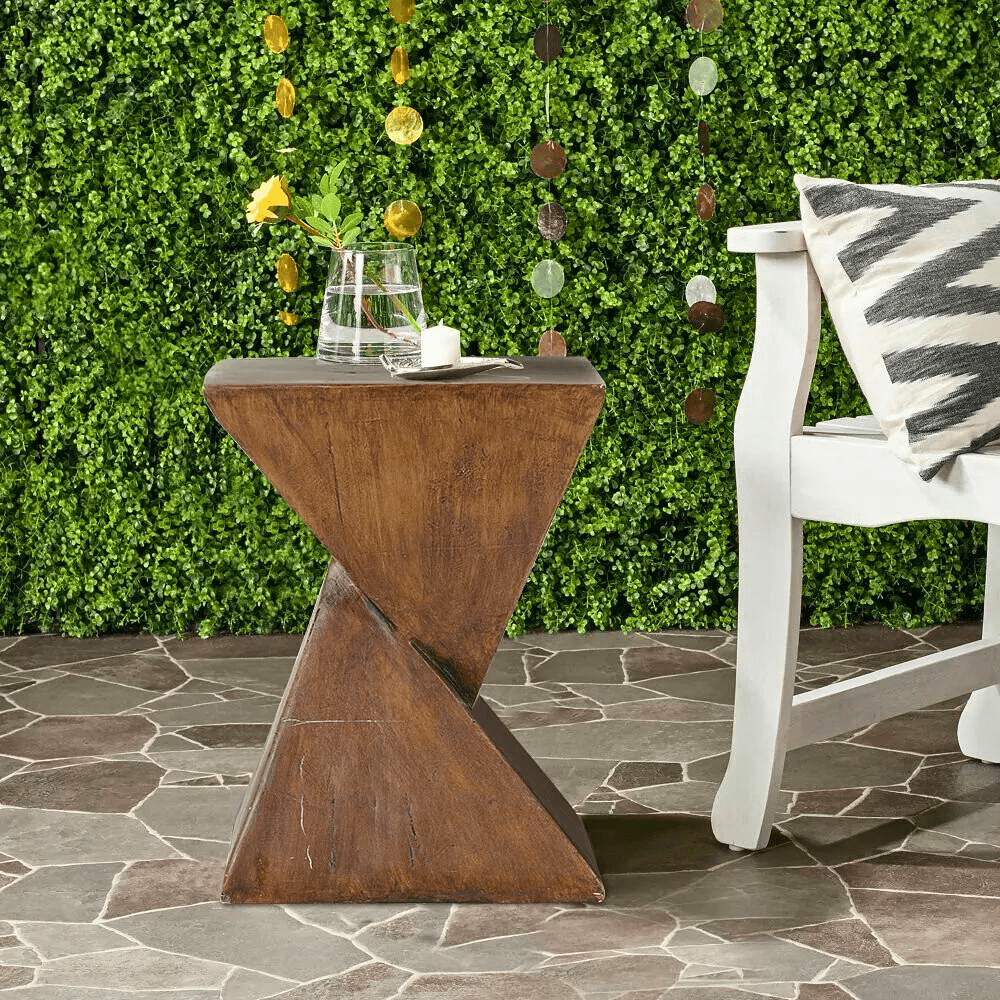 Concrete Accent Nordic Sofa Side End Table Pedestal_3 - STripleB